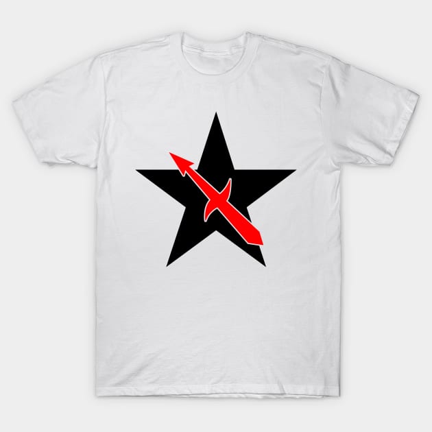 Sagittarius zodiac star T-Shirt by OrneryDevilDesign